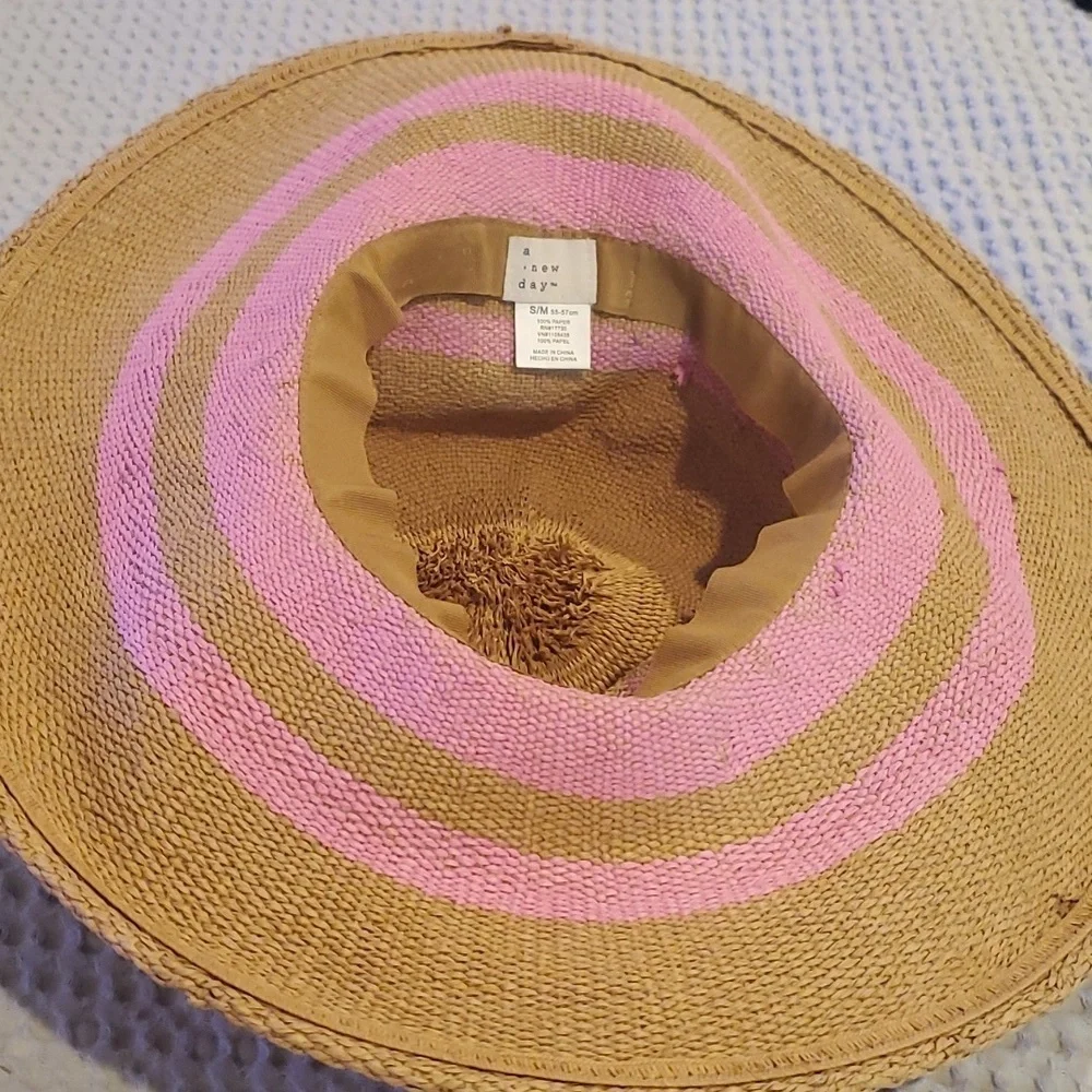 Target A New Day Pink Tan Sun Hat | S/M